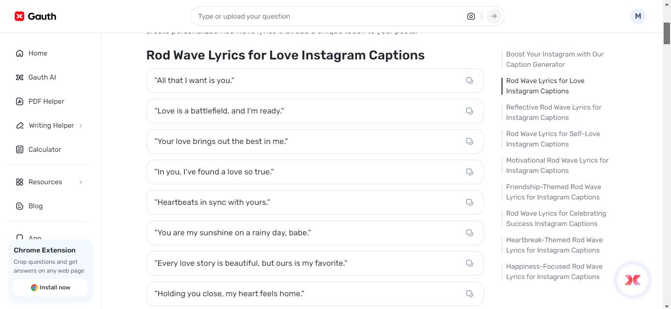 A Complete Guide of Using Gauth to Capture Emotions with Rod Wave Captions